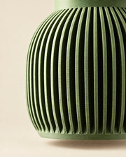 Rib Capsule Pendant Light – close-up of the printed texture