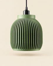 Rib Capsule Pendant Light – front view
