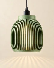 Rib Capsule Pendant Light – styled in use