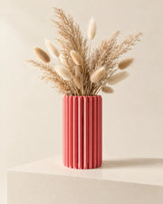 Rib Column Vase – styled in use
