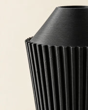 Rib Cone Vase – close-up of the printed texture