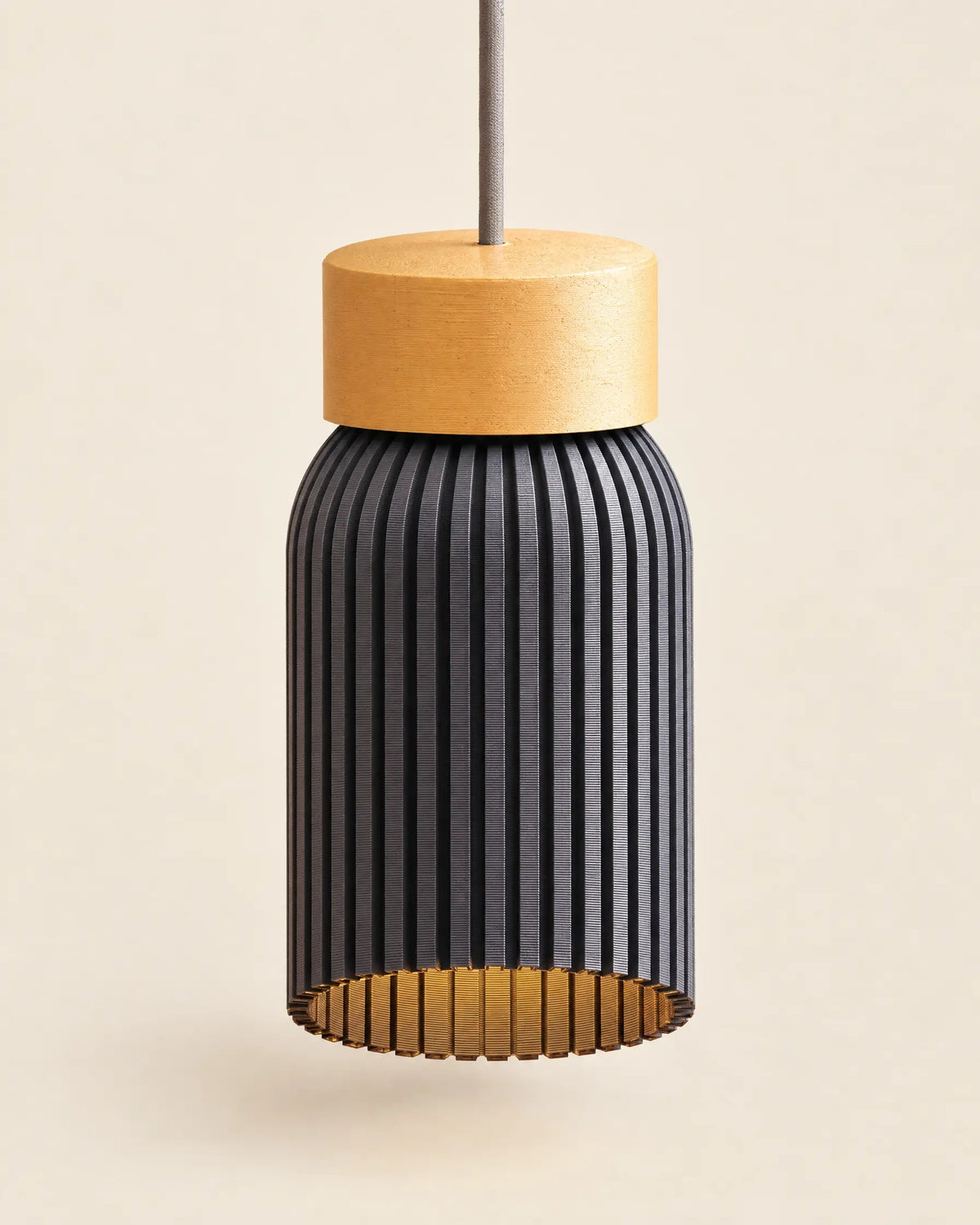 Rib Cylinder Pendant Light