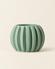 Rib Globe Planter – front view