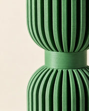 Rib Hourglass Vase – close-up of the printed texture