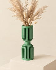 Rib Hourglass Vase – styled in use