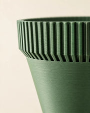 Rib Saucer Planter – close-up of the printed texture