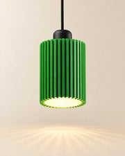 Rib Tube Pendant Light – styled in use