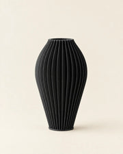 Rib Urn Vase – front view