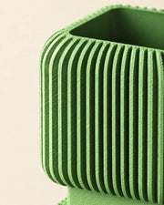 Ribbed Crate Planter – close-up of the printed texture