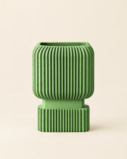 Ribbed Crate Planter – front view