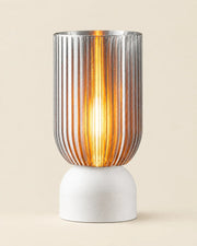 Ribbed Cylinder Table Lamp – front view