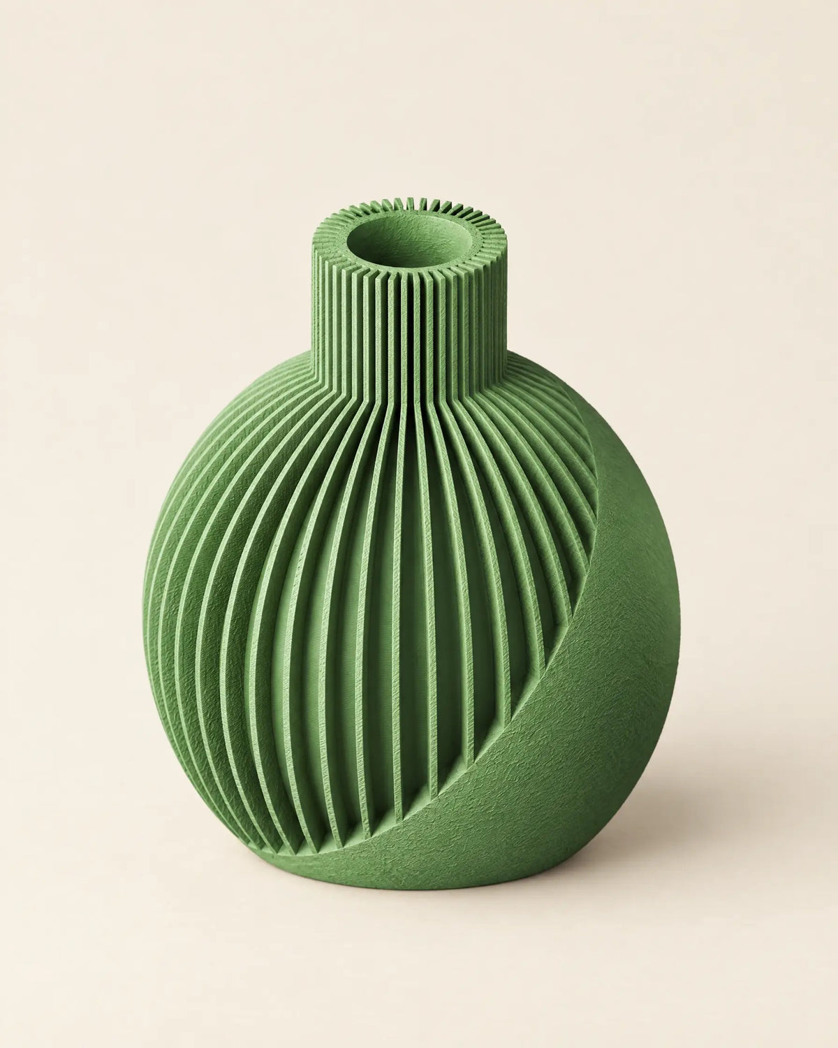 Ribbed Orb Vase