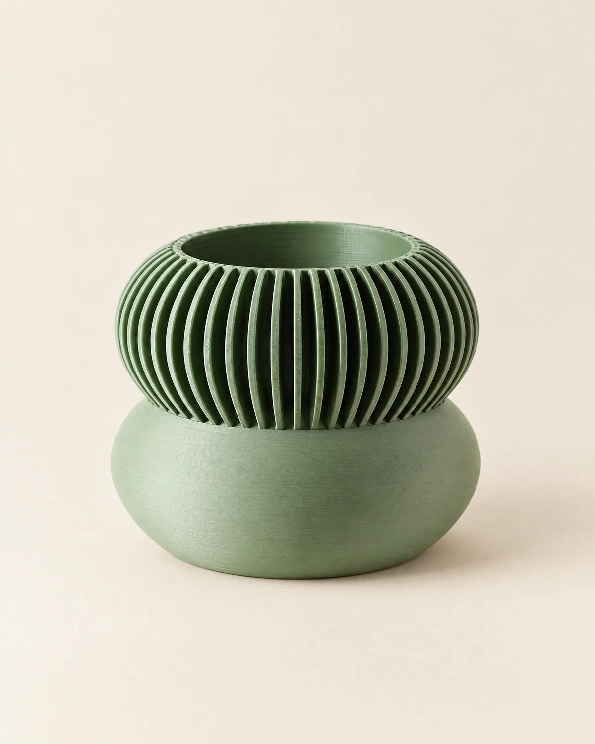 Ribbed Pedestal Planter