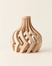 Ribbon Bulb Vase – front view