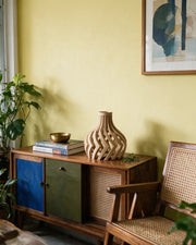 Ribbon Bulb Vase – styled on a console