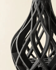 Ribbon Cage Vase – close-up of the printed texture