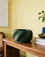 Ribbon Wrap Planter – styled on a console
