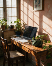 Ribbon Wrap Planter – on a work desk in morning sun