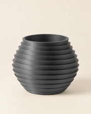 Ridge Stack Planter – three-quarter studio view