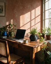 Ridge Stack Planter – on a work desk in morning sun