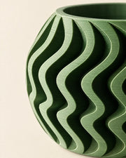 Ripple Fin Planter – close-up of the printed texture