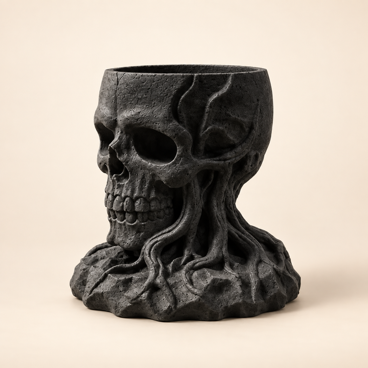 Rootbound Skull Planter
