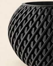 Rope Twist Planter – close-up of the printed texture