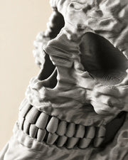 Skull Planter – close-up of the printed texture