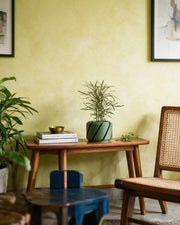 Slash Cut Planter – styled on a console