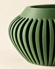 Slat Bowl Planter – close-up of the printed texture