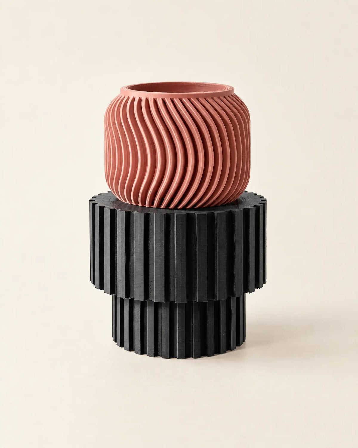 Slat Pedestal Display Stand