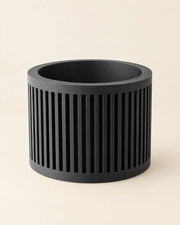 Slot Cage Planter – three-quarter studio view
