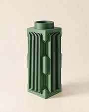 Slot Column Vase – three-quarter studio view