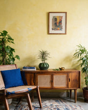 Slot Fin Planter – styled on a console