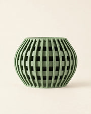 Slot Globe Planter – front view