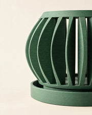 Slot Sphere Orchid Planter – close-up of the printed texture