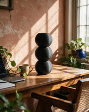Sphere Stack Vase – on a work desk in morning sun
