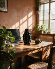 Spike Bulb Vase – on a work desk in morning sun