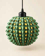 Spike Orb Pendant Light – three-quarter studio view