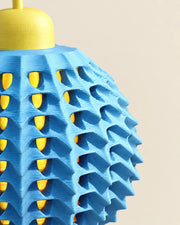 Spike Scale Pendant Light – close-up of the printed texture