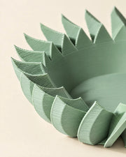 Spiral Blade Bowl – close-up of the printed texture