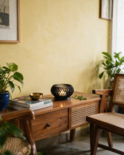 Spiral Tealight Holder – styled on a console