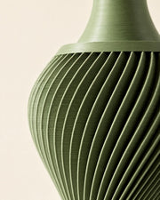 Spiral Urn Vase – close-up of the printed texture