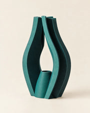 Split Fin Vase – three-quarter studio view