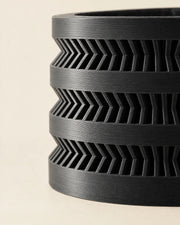 Stacked Rib Planter – close-up of the printed texture