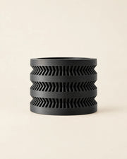 Stacked Rib Planter – front view