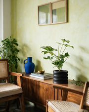 Stacked Rib Planter – styled on a console