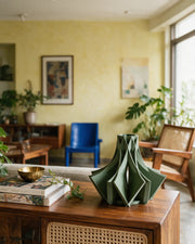 Star Fold Vase – styled on a console