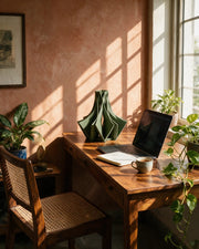Star Fold Vase – on a work desk in morning sun