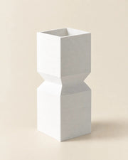 Step Block Vase – three-quarter studio view